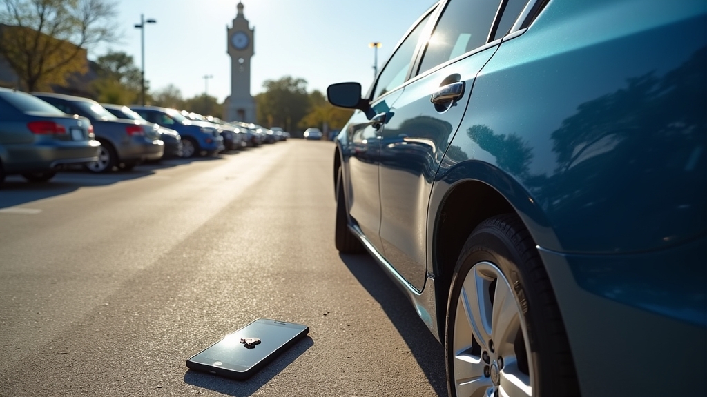  a sleek, modern sedan stands out—a deep metallic blue with polished chrome accents