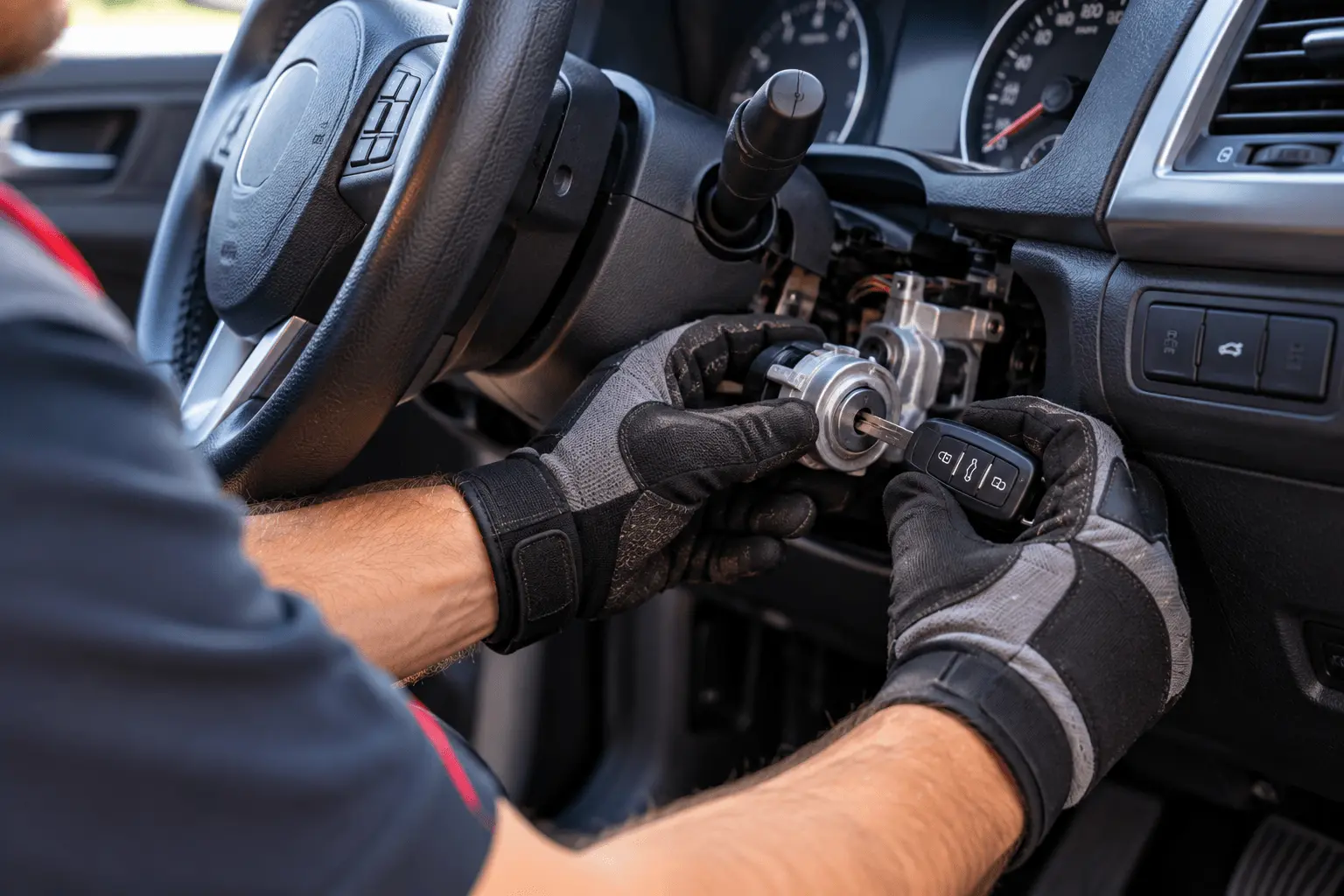 Ignition Repair Inside a Car (1)